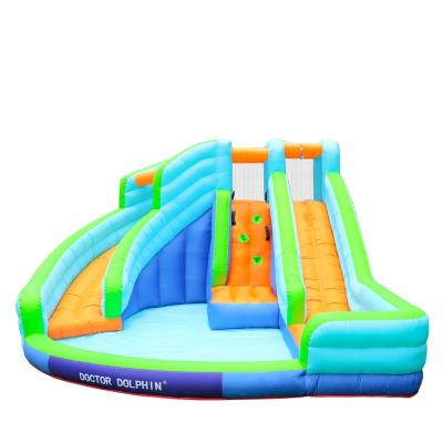 China PVC Tarpaulin And Cloth Doctor Dolphin Factory Hot Sale Bounce House Jumping Bouncy Inflatable Bouncer For Kids for sale