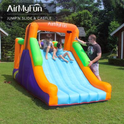 China Hot selling PVC tarpaulin and fabric manufacturer cheap jumping castle inflatable water slides for sale for sale