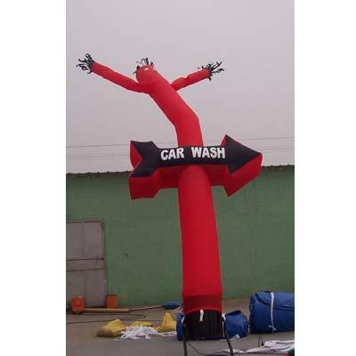 China 190T Polyester Uncle Same Air Dancer , Inflatable Pink Ice Cream Sky Air Dancer for sale