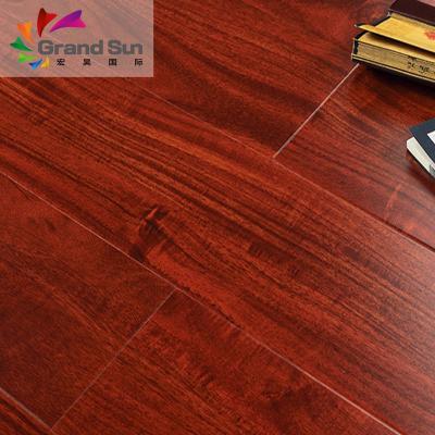 China Easy Care Red Cherry Wood Laminate Flooring 8mm 10.5mm 12mm Class32 AC3 AC4 for sale