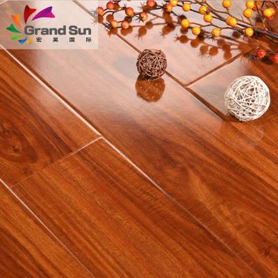 China Easy Maintenance American Eco Forest High Glossy Waterproof Laminate AC4 AC5 Wood Flooring for sale