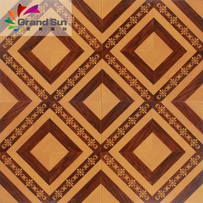 China Easy Care Mosaic Art European Parquet Laminate Flooring Class 31 ac3 ac4 for sale