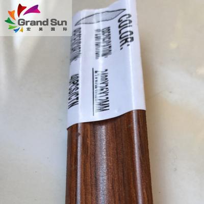 China Skirting Board For House Wood Grain Waterproof Fireproof Laminate Flooring Accessories for sale