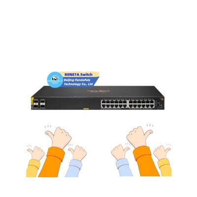 China LACP 6000 series 24x 1GB PoE RJ-45 4x 1GB SFP 24 port poe switch hot sale R8N87A CX for sale