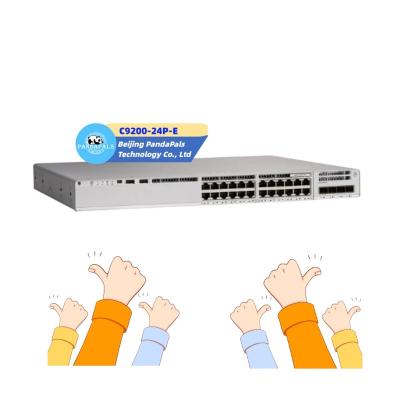 China Industrial LACP Low Cost C9200-24P-E 24x 1GB PoE+ RJ-45 1x Module Slot Ethernet Switch for sale