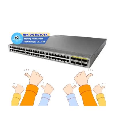 China Original LACP new N9K-C93180YC-FX 48 ports 10g rj45 poe switch with SFP port cisco network switch for sale