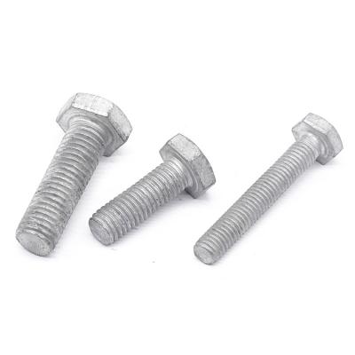 China Customized Price Fastene Steel Double Hex Hexagon Head Hot Dip Galvanizing Bolt For Hardware for sale