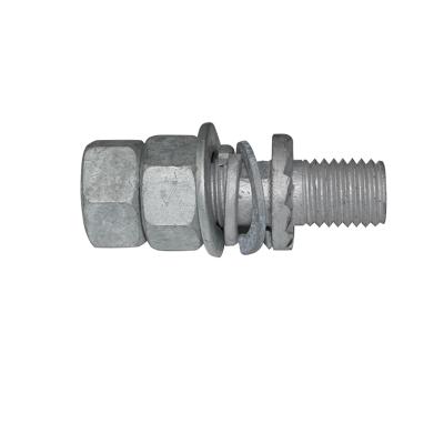 China Electric Power Construction Power Accessories Hot Dip Galvanized Carbon Steel Bolts With Nut Tension Control Gasket Galvanized Bolts For TC Bolts for sale