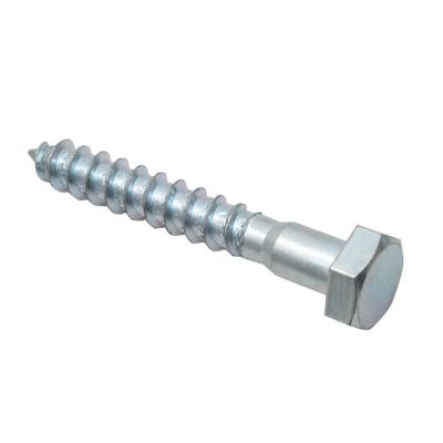 China Galvanized Building Material Furniture Wood Screws Zinc Wire Galvanized Wood / Lag Full Screws for sale