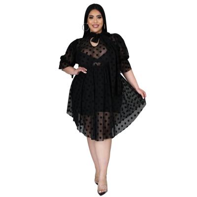 China Yiyuansen Anti-Static Hot Sale New Plus Size Women's Clothing Women's Night Clubwear Fashion Sequins Plus Size Dress Dress for sale