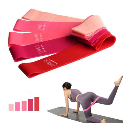 China Suitable for Fitness Yoga Natural Rubber Custom Leg Forming Resistance Squat Loop 5pcs Set Stretch Resistance Band for sale