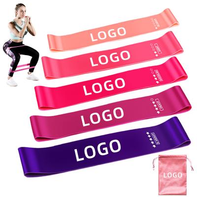 China Pilates Sports Gym Expander Workout Equipment Yoga Pilates Strength Training Bands Exercise Resistance Bands Set Elastic Fitness Bands for sale