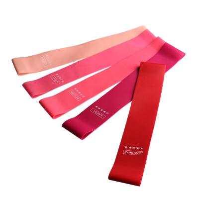 China Natural Latex 5pcs One Full Body Fitness Exercise Set Custom LOGO Fitness Exercise Yoga Hip Resistance Bands for sale