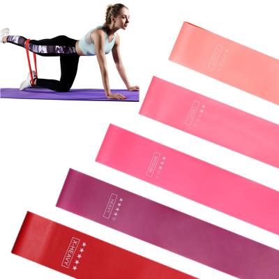 China Effective Workout Anywhere Exercise Home Workout Non Slip Gym Yoga Loop Elastic Band For Strength Training Fitness Gym Resistance Band for sale