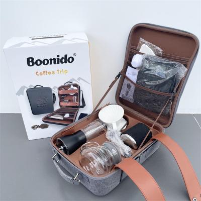 China Boonido Accessories Kitchen Viable V60 Scale With Timer Pour Over Kettle Server Paper Filter V60 Coffee Maker Gift Set New for sale