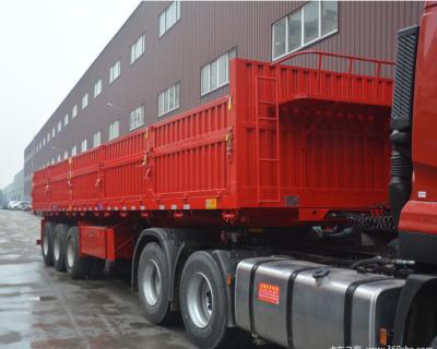 China Truck Trailer 11.5 M Hot Sale New 3 Axles 40 Ton Side Unloading Dump Truck /Cheap Price for sale