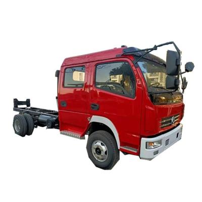 China Cheap Euro III Price Dongfeng Double Row Light Truck 4*2 Van Transporter Chassis 82HP 6 Wheels Cargo Truck Chassis For Sale 5995*1980*2270(mm) for sale