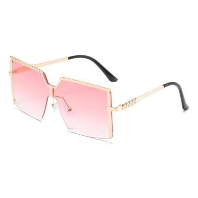 China Hot Selling Semi Rimless Women's Glass Sun Glasses UV400 Fashionable Sunglasses Man 2022 New Polarized Sunglasses Stock Logo UV400 Women for sale