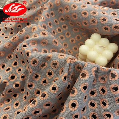 China OEM Breathable Factory Medium Weight Laces Lace Fabrics Fashionable Style Dress Fabric Nylon / Cotton for sale