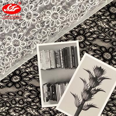 China 2022 new stretch OEM factory design spandex/white nylon stretch lace fabric for dress for sale