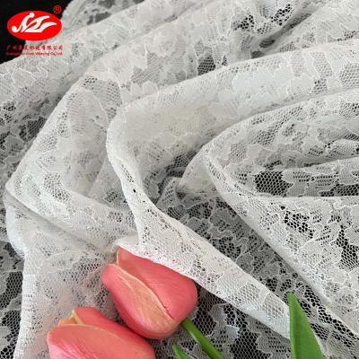 China Breathable Cheap Price Mid Weight Jimei 100% Nylon Lace Fabric For Women Dress for sale