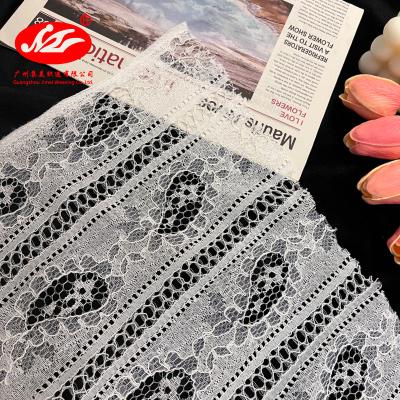 China Factory Price Breathable Stripe Sheet Design Cheap Nylon Lace For Skirt for sale