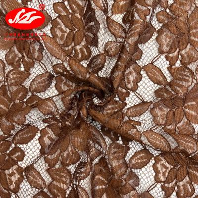 China Factory Direct Supply Wrinkle Resistant 100% Polyester Lace Fabric For Woman Garment for sale