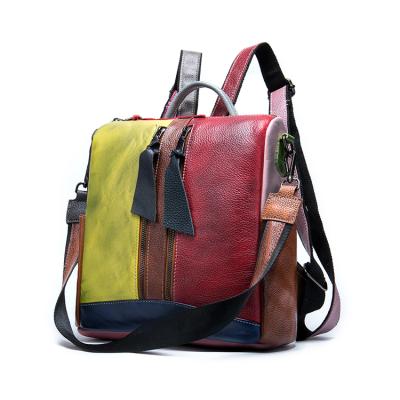 China New Style Anti-theft Backpack Fashion Lady Genuine Leather Bags Custom Designer Women Backpack for sale