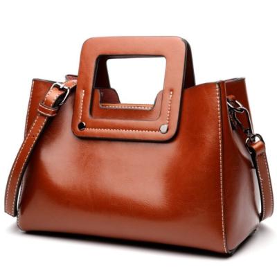 China Durable new desgin concept real leather handbags shipping bags for lady for sale