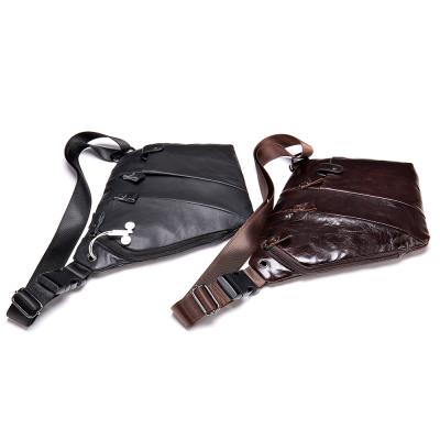 China Water Proof Real Cowhide Leather Shoulder Cross - Body Bag Genuine Leather Waist Bag for sale