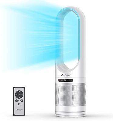 China Hotel Tower Fan and Oscillating Bladeless Air Scrubber in One 8 Speed ​​Tower Fan with 8H Timer Remote LED Display for sale