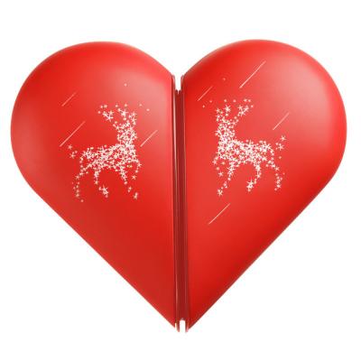 China Car Love Hand Warmer Power Bank Gift Couple Red Elk Christmas Gift Hand Warmer for sale