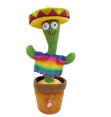 China Sing and Dancing Cactus Electronic Plush Toys Twisting Singing Talking Novelty Funny Music Luminescent Gifts Dancing Cactus for sale