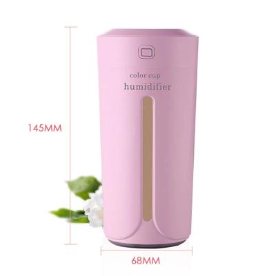 China 2021 Hotel Car Humidifier USB Essential Oil Diffuser with 7 Color Changing LED Lights for Fan for Office Home Office for sale