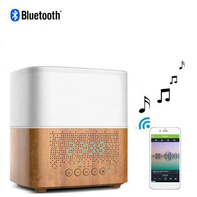 China Bluetooth Audio + Colorful Night Light + Clock Diffuser with Electric Bluetooth, 300ml Clock Diffuser Essential Oil Diffuser Watch Humidifier for Bedroom Home Humidifier for sale