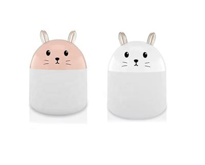 China Cute Rechargeable Household Air Purifier Night Light Air Humidifier USB Car Rabbit Office Mute Humidifier for sale