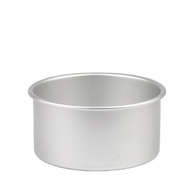 China Sustainable Wholesale 8 Inch Aluminum Alloy Round Baking Tin Pan Christmas Cakes Pastry Metal Cake Mold for sale