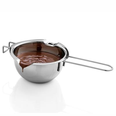 China ckot304Stainless Chocolate Heating Melting Bowl Disposable Steel Waterproof Butter Cheese Melting Bowl for sale