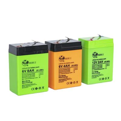 China Toys Price Cheap 6v 8ah Lithium Ion Lifepo4 Rechargeable Battery 6v for sale