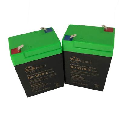 China Toys Premium Quality Emergency Light 6v 6ah Lifepo4 Rechargeable Deep Cycle Battery Pack for sale