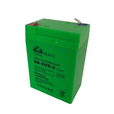 China Toys Lithium LifePo4 Battery 12.8V 4Ah 12V BMS High Drain Electric Scooter Ion Battery for sale