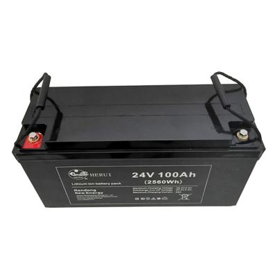 China SHIPS Wholesale Deep Cycle 24v 100ah 200ah Lifepo4 Lithium Battery For Solar Power System for sale