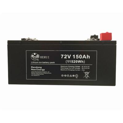 China Golf Carts Lifepo4 72v 150ah Power Boat RV Power Lithium-ion Golf Cart High End Backup Battery for sale