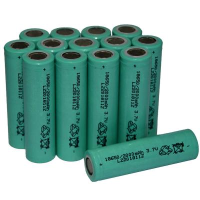 China Machine- 2000mah Lithium Ion Battery 10c Discharge Rate 18650 Li-ion 3.7v Rechargeable Battery for sale