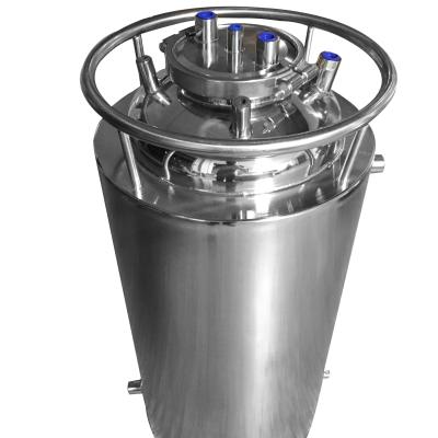 China bho 200lb stainless steel recovery tank 120lb jacketed liquid collection vessel stainless jacketed recovery tank for sale