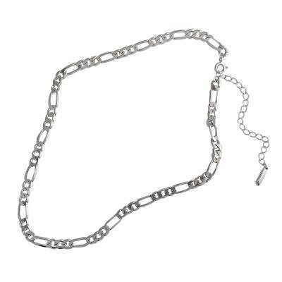 China AEKKI XF318 925 Sterling Silver Edition Necklace Fashion Chain Accessories Korean Simple Metal Necklace Personality Clavicle Chain for sale