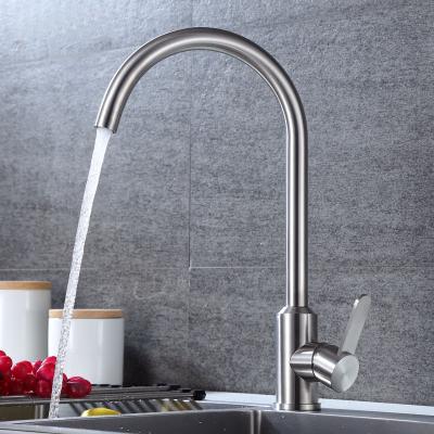 China Wholesale Faucets Fujian HANJOO Joker 304 Stainless Steel Kitchen Sink Basin Thermostatic Classic Contemporary Cold Water Faucet for sale