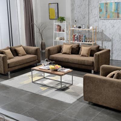 China Fashion Upholstery Living Room Furniture Fabric Foldable Sofa Set Combinations Factory Price for sale