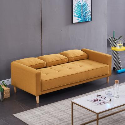 China (Size)Adjustable Yellow Modern Furniture Sofa Set Living Room Bed for sale