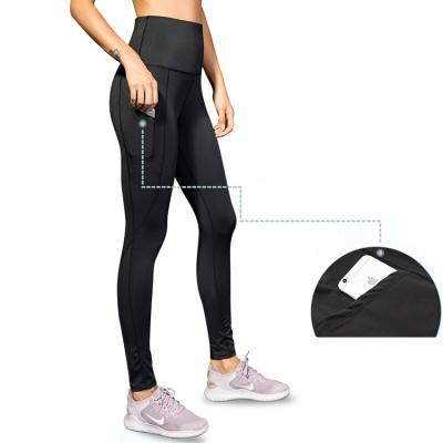 China Wear Quick Dry Antibacterial Mesh Women Yoga Pants Fitness Leggings With Pockets for sale